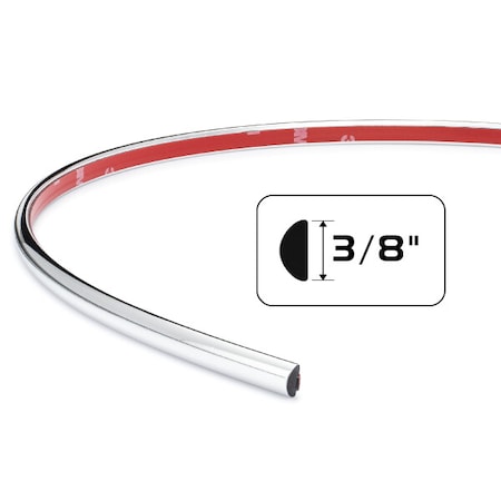 Cowles Products CHROME 3/8" HALF RND FNDR WELL X20 PS37630